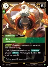 Jax - Unmatched (Alternate Art) (SFD-054_p1)