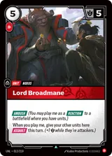 Lord Broadmane (UNL-012)