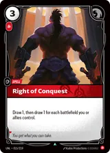 Right of Conquest (UNL-015)